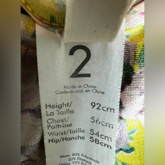 Zimmermann Kids Yellow Floral Swimsuit | size 2T - Picture 3 of 9